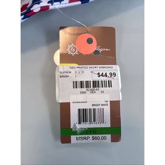 Ben Hogan Size Large Geo Print Golf Skirt Skort Pockets + Shorts Liner NWT - Picture 10 of 11